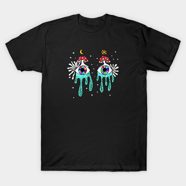 Basidiomycota Mushroom Dreams ✨🍄✨ T-Shirt by vswizzart